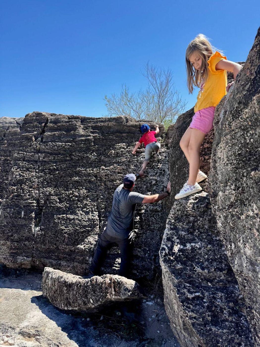 Bouldering with the kids